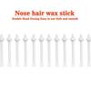 100 шт. восковые палочки для носа аппликаторы для носового воска для безболезненного удаления волос в носу восковые аксессуары пчелиный воск безопасный