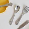 Мини-столовые приборы из нержавеющей стали детская ложка для еды овальная