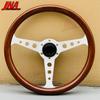 350mm 14Inch Indy Heritage Steering Wheel Classic Wood Grain Racing Sports Steering Wheel PC-ST54