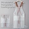 Transparent Cooking Aprons Waterproof Painting Apron Fashionable Household Apron  for Adults