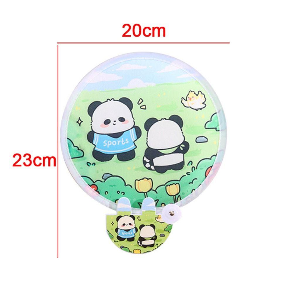 Round Handheld Fan Portable Foldable Fan Creative Collapsible Pocket Fan Kid