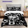 Sevenfold Skull Wings Emblem Threepiece Set 1 Duvet Cover 2 Pillowcase Without Core Soft And Comfortable Bedding Set