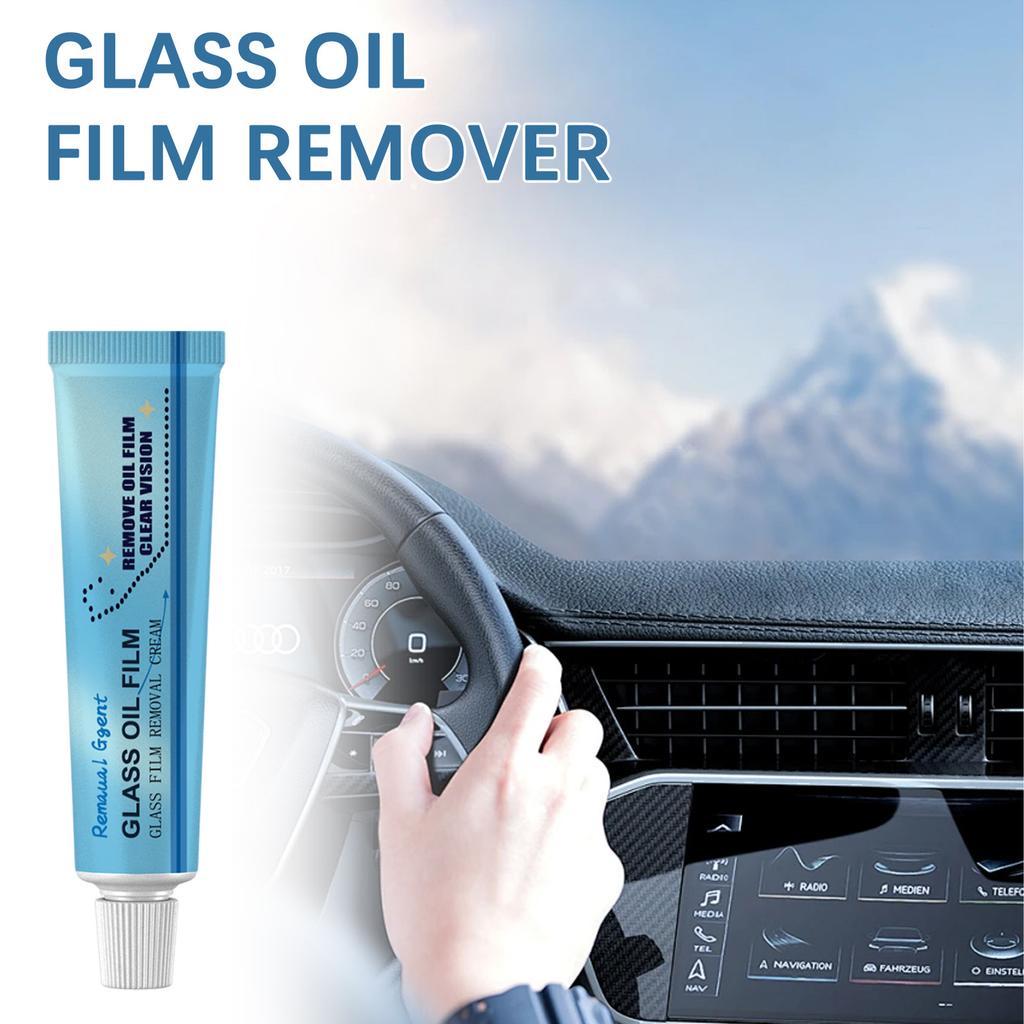 Car Glass Oil Film Remover Remove Stubborn Oil Film Dirt Stain Anti Smear Not Scratch Glass Restore Clarity Car Glass Cleaner