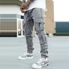 Men's Casual Woven Trousers: Multi-Pocket, Loose Fit Sports Overalls for Autumn/Winter 2024