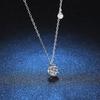 New Real 0.5-1ct Moissanite Pendant Necklace for Women Party Fine Jewelry S925 Silver 6 Claw Diamond Neck Chain Necklaces Gift