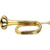 Bugle Cavalry Trumpet Brass Instrument, Military Easy to Play Trumpet C Key Brass Trumpet with Mouthpiece, Trumpet Brass Blowing Old Copper for