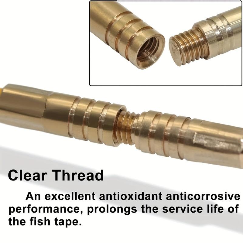 11' Fiberglass Running Electrical Wire Cable Pulling Fish Tape Kit with 5 Different Attachments & Fish Tape Tool in a Case