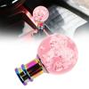 Car Manual Shift Knob Gear Shifter Head Shift Knob Stick Crystal Pink Style