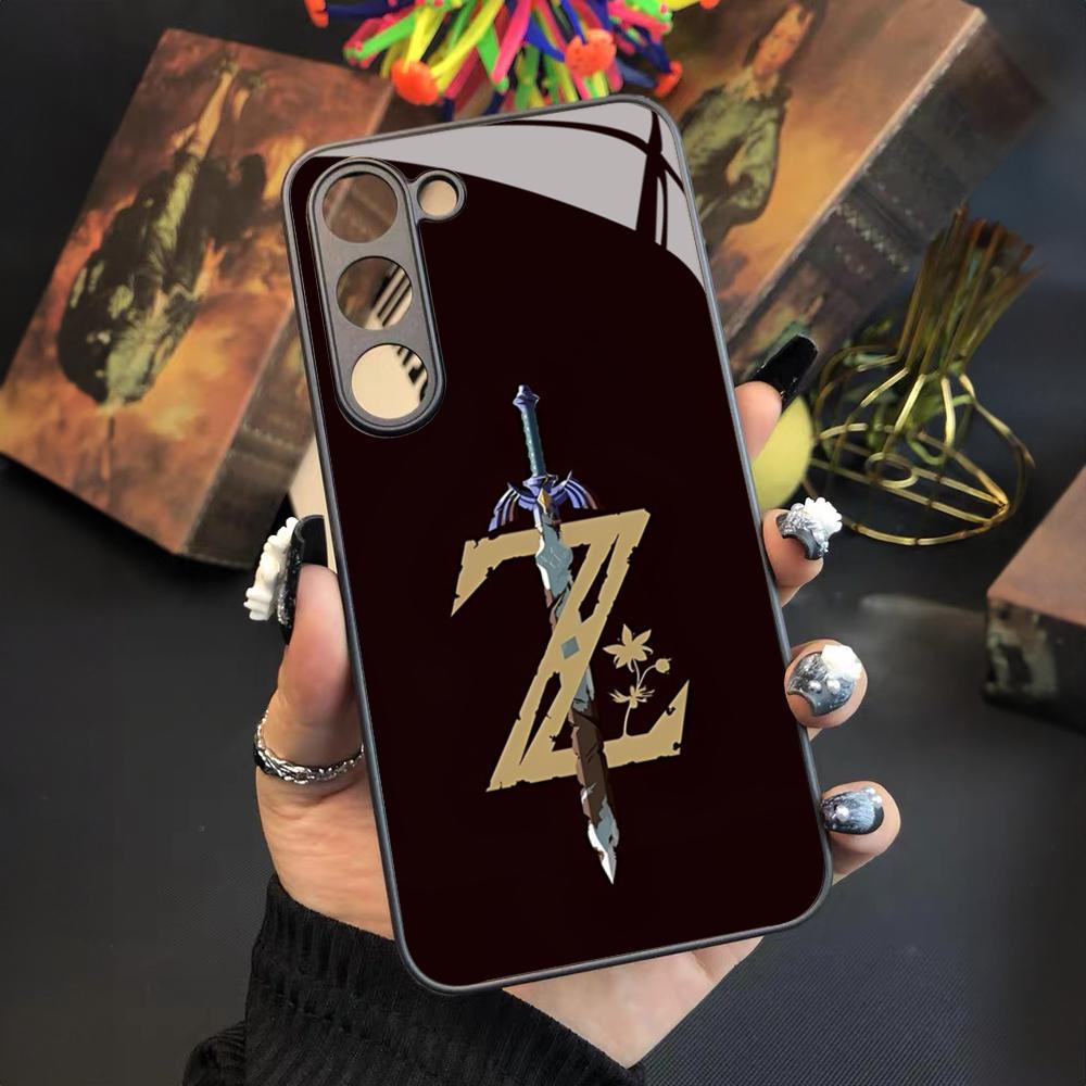 Мультяшный Аниме Игровой Чехол для Телефона Z-Zelda для Samsung Galaxy S24 S23 S22 S21 S20 A24 A34 A54 A53 Note20 M54 Fe Ultra Plus Стекло