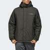 Adidas Xplr Insulated Waterproof Jacket with Hood Men Outerwear Dark-Earth-Brown FJ9253