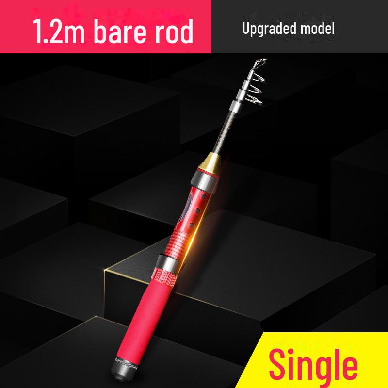 Мини-переносной телескопический набор для морской рыбалки с кастинговым удилищем и приманкой — идеальный вариант для ловли рыбы с высоты птичьего полета.