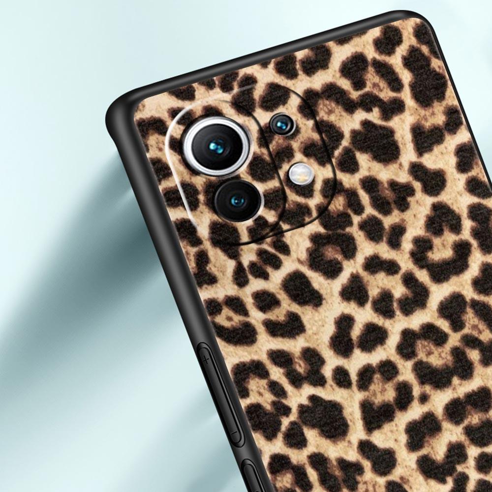 Чехол для телефона Xiaomi Mi 15 14 13 12 11 Lite 14T 13T 12T 11T Pro Poco X7 X6 X5 X3 Pro F6 F5 F4 Покрытие Сексуальный Модный Леопардовый Принт