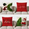 Домашний Декор Снеговик С Венком Рождественский Декор Узор Подушки Наволочка Подходит Для Дивана Спальни Автомобиля Наволочка