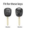 DJSZ3 Vintage Leather Car Key Case Full Cover Shell For Lexus ES GS LS IS RX SC LX GX470 RX350 ES300 RX400h Auto Keychain Accessories