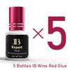 5 бутылочек IB Wine Red Cap Expert Клей для наращивания ресниц 5 мл