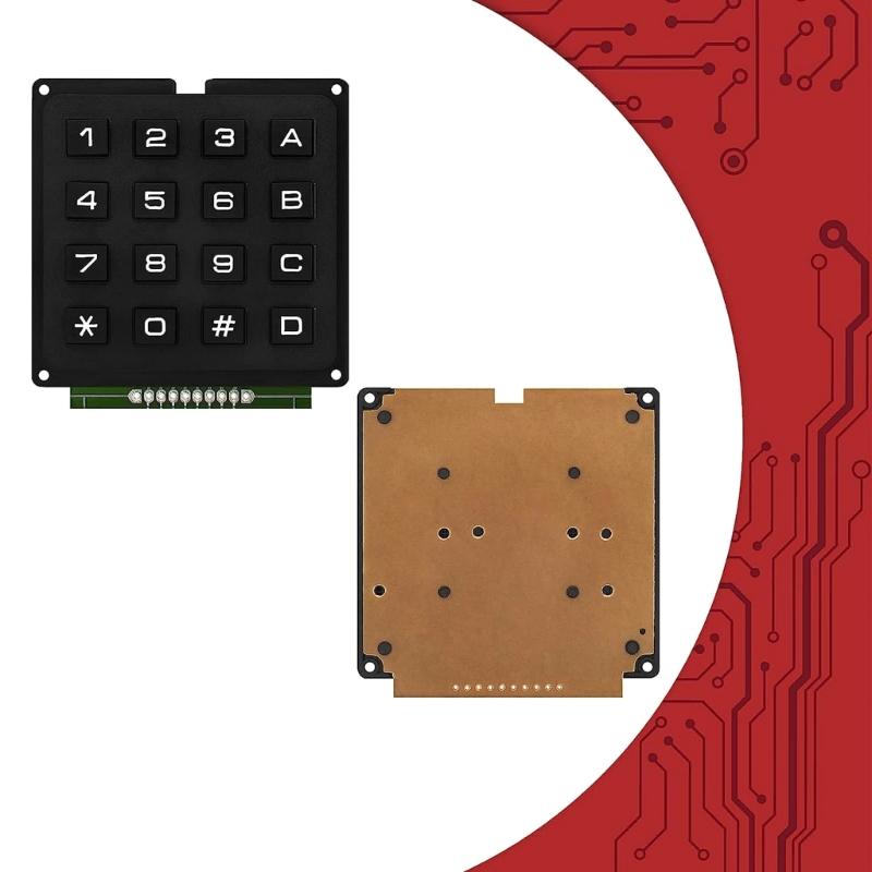 4x4 Matrixes Array 16 Keys Button Keypad Keyboard Module for Electronic DIY 16 Key MCU Membrane Button Keypad