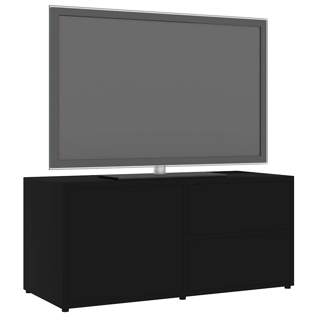 TV Cabinet Black 80 x 34 x 36 cm Particleboard