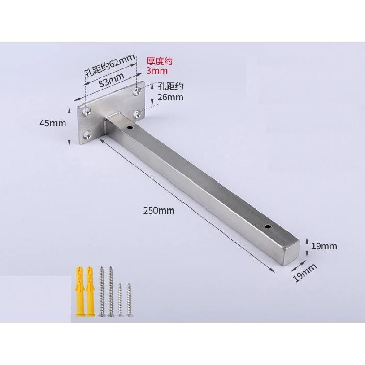 Wall Shelf Bracket Suspended Tripod Shelf Support Hidden Wall Fixed Partition Storage Rack Shelves Angle Bracket Thicken