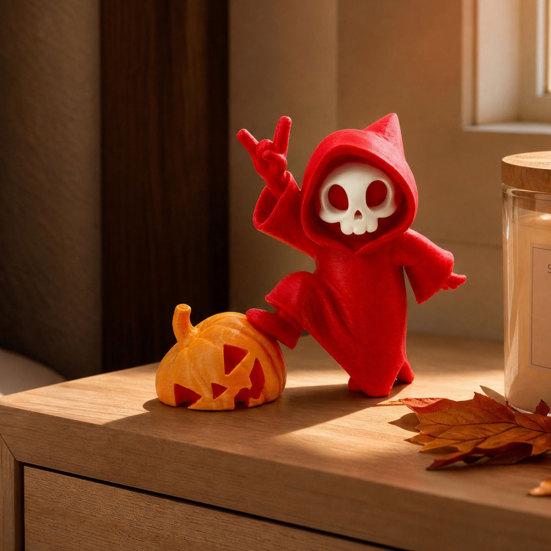 Украшение на Хэллоуин, Фигурка привидения и тыквы с матовой текстурой, 3D-печатное украшение на Хэллоуин для рабочего стола, спальни, автомобиля