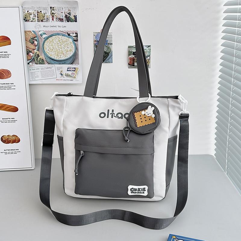 Классная сумка через плечо, женская пригородная сумка через плечо большой вместимости, студенческая сумка для обучения