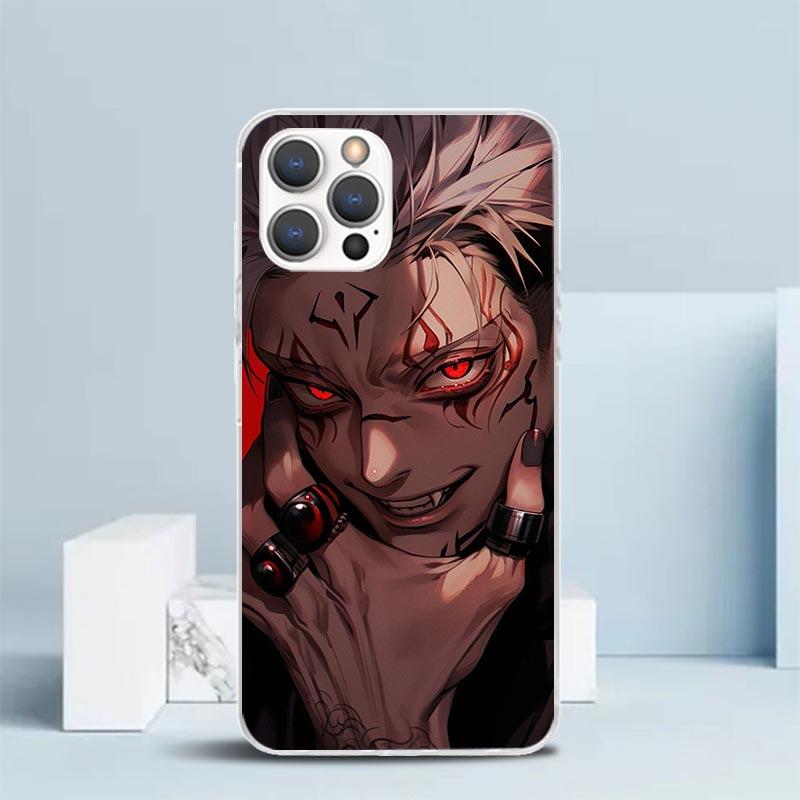 Kaisen J-Jujutsu Итадори Юдзи Чехол для телефона Для IPhone 16 17 Air 16E 15 14 Plus 13 Mini 12 11 Pro Max 7 8 + SE 2020 Мягкий ТПУ Задняя часть C