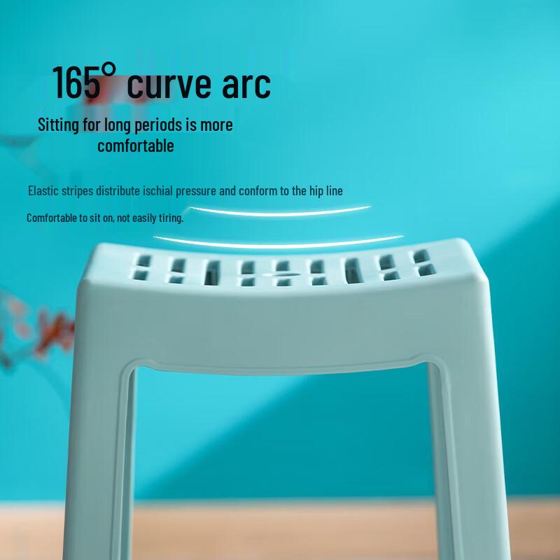 Chahua Plastic Striped Stool (10-Pack)