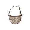Gucci Сумка-кроссбоди Ophidia с принтом логотипа Double G и принтом пресбиопии на холсте и коже, женская, стандартная, бежевая и черная.