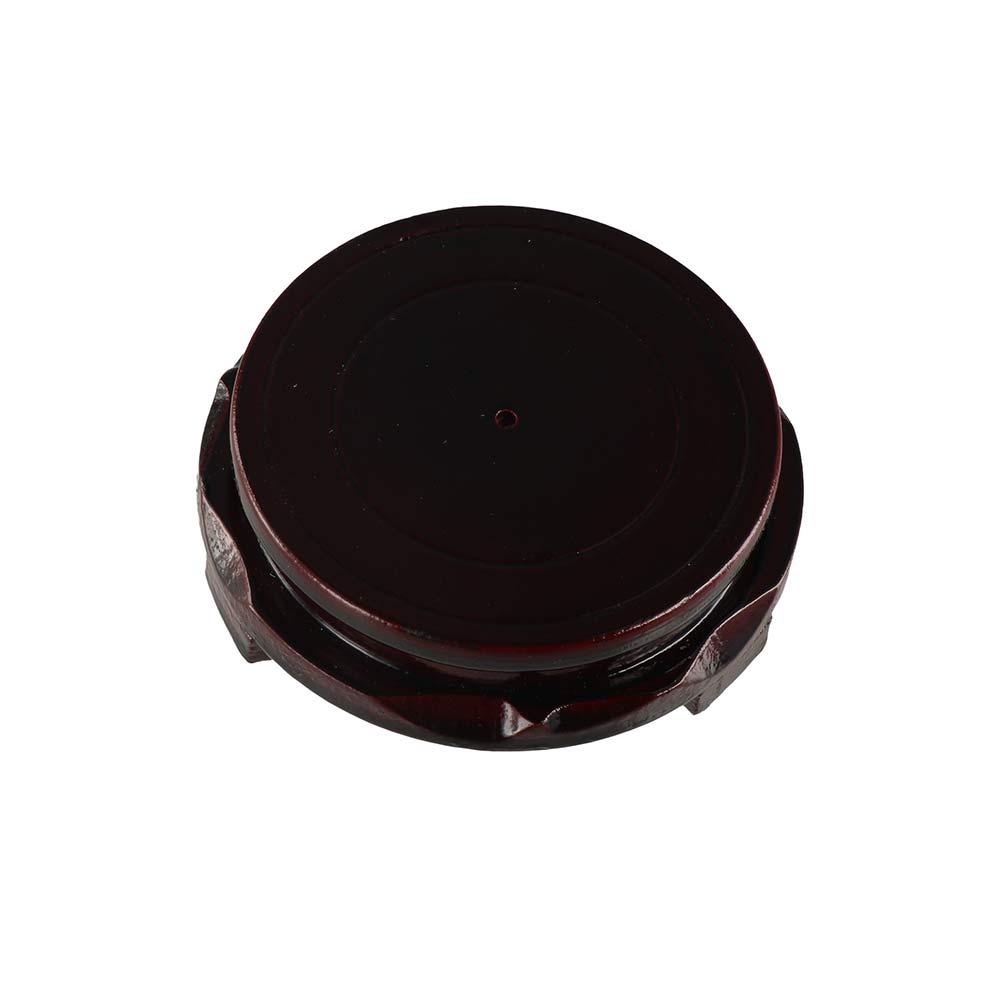 Round 1Pcs Antique Carved Vintage Rotate Teapot Display Holder Stand Base Vase Base Ornament