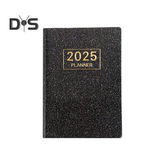 Плотная бумага блокнот гладкое письмо без растекания чернил искусственная кожа обложка 2025 ежедневник карманный формат чернил устойчивый бумажный планировщик