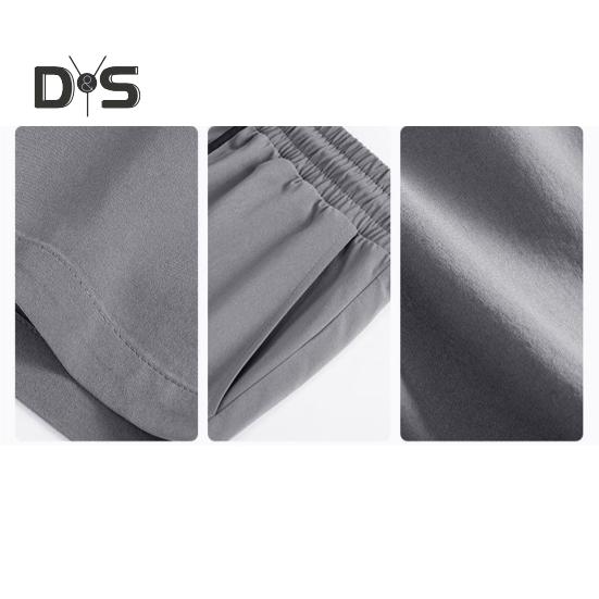 Мужские шорты, повседневные брюки с регулируемой талией на шнурке и усиленными карманами, однотонные, широкие летние спортивные шорты