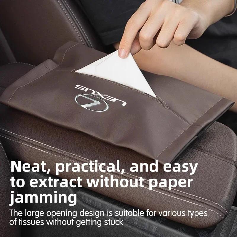 Car tissue box Organizer Tissue Bag For Lexus ES240 ES250 ES350 IS250 IS300 RX270 GS NX300 RX300 RX350 RX400H SL430 CT200 GS 200