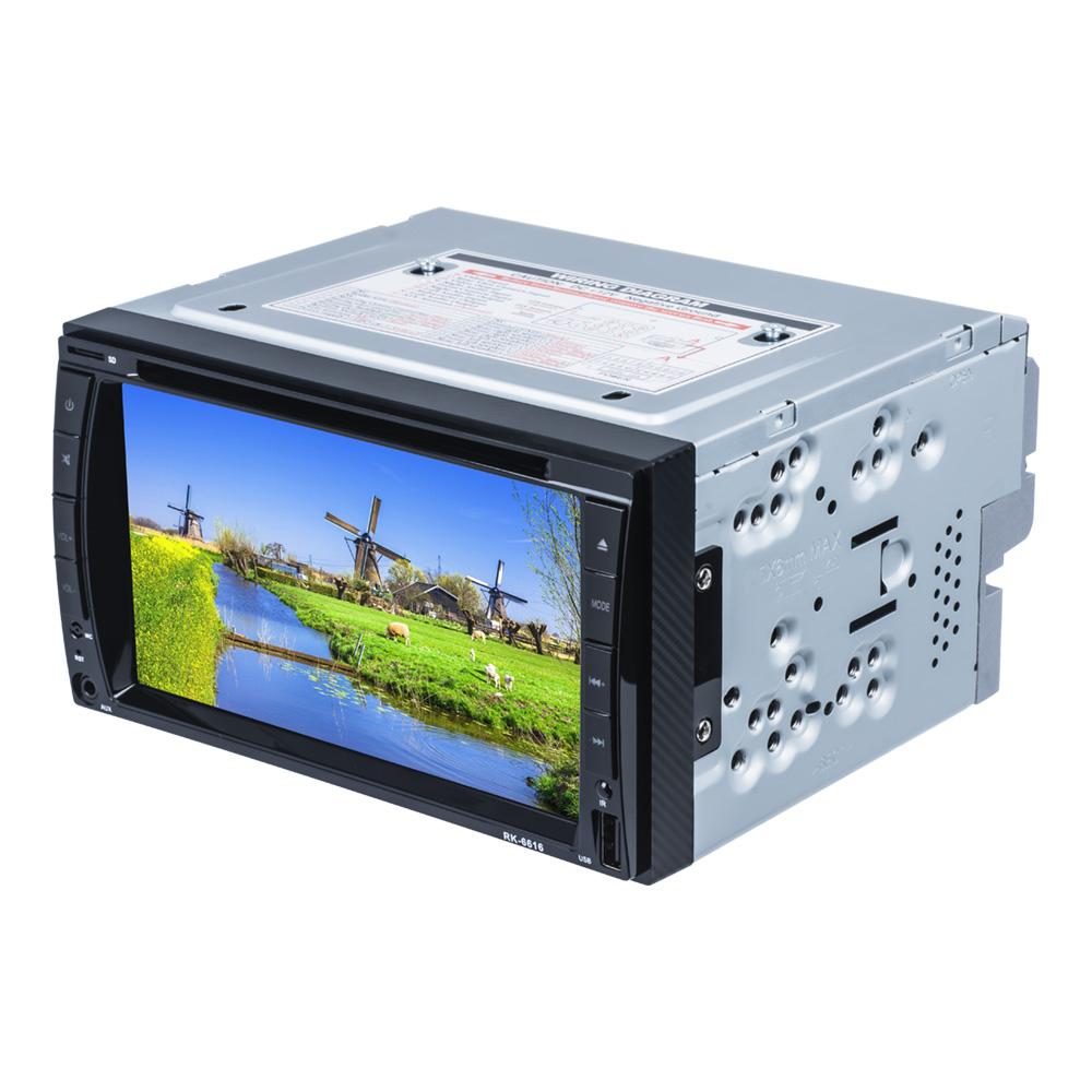 2Din 6.2'' с DVD-радио для автомобиля, автомобильный мультимедиа, дюймовый FM Bluetooth, управление на руле, функция зеркала заднего вида