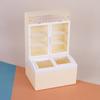 1:12 Dollhouse Miniature Beverage Freezer Glowing Supermarket Ice Cream Cabinet Model Decor Toy Doll House Accessories