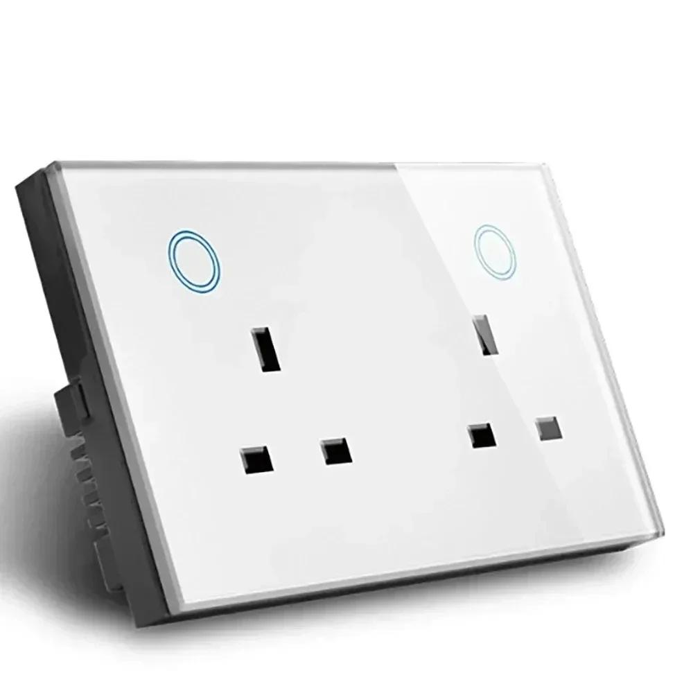 Melery Smart Tuya WiFi Dual UK Socket USB Type-C PD 20 Вт Сенсорное управление,Голосовое управлениеМониторинг электроэнергии, Alexa Google Home