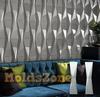 3D Panel Molds for Gypsum, Plaster or Concrete Tile for Decorative Wall Panels 'Origami' KIT 3 Pcs