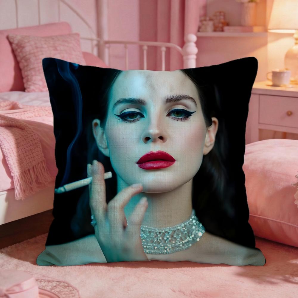 singer lLana Del Rey Cushion Cover Premium Comfort Reversible Pillow Cove Two in One Design for Any Room Car Interior