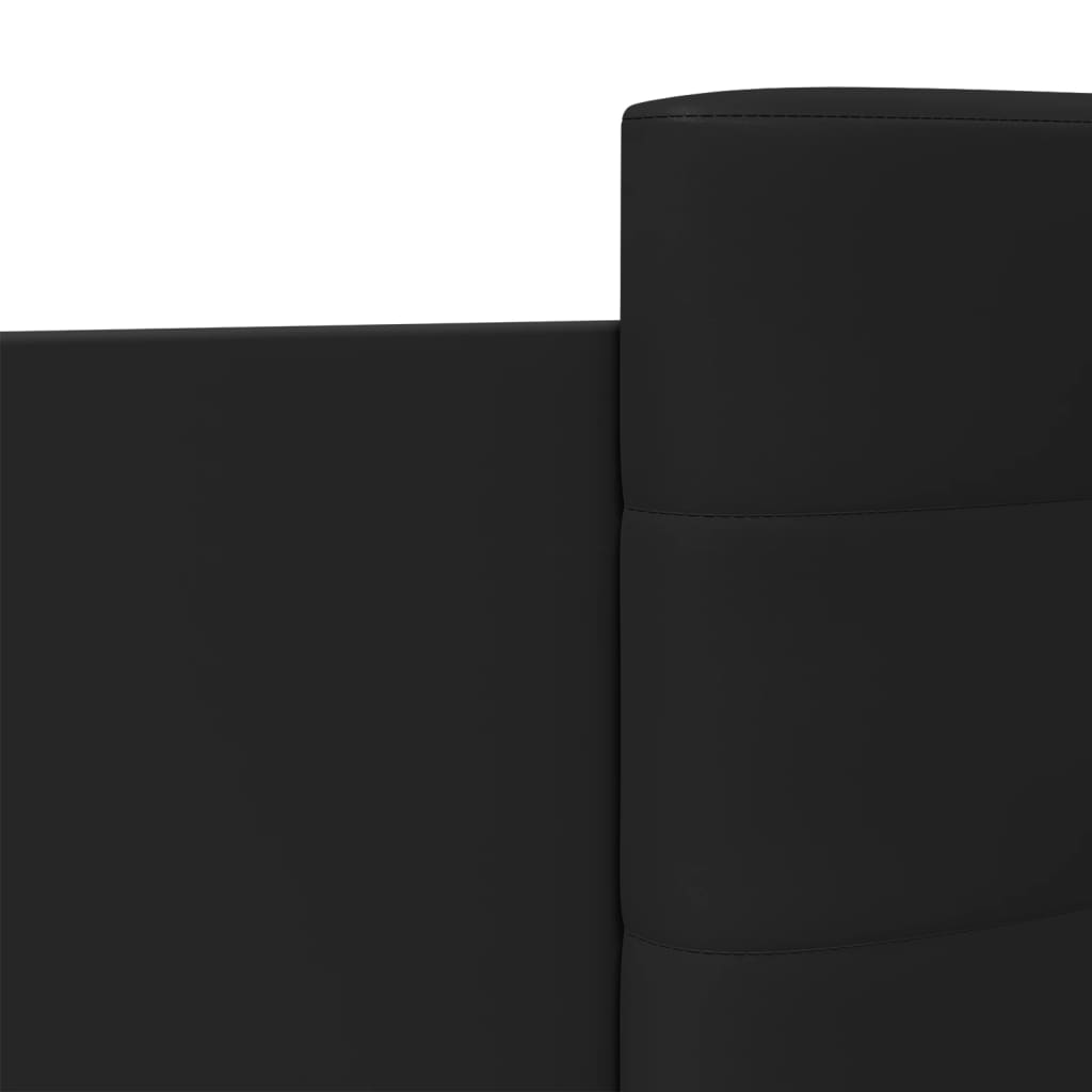 Vidaxl Каркас кровати с изголовьем, черный, 100x200 см