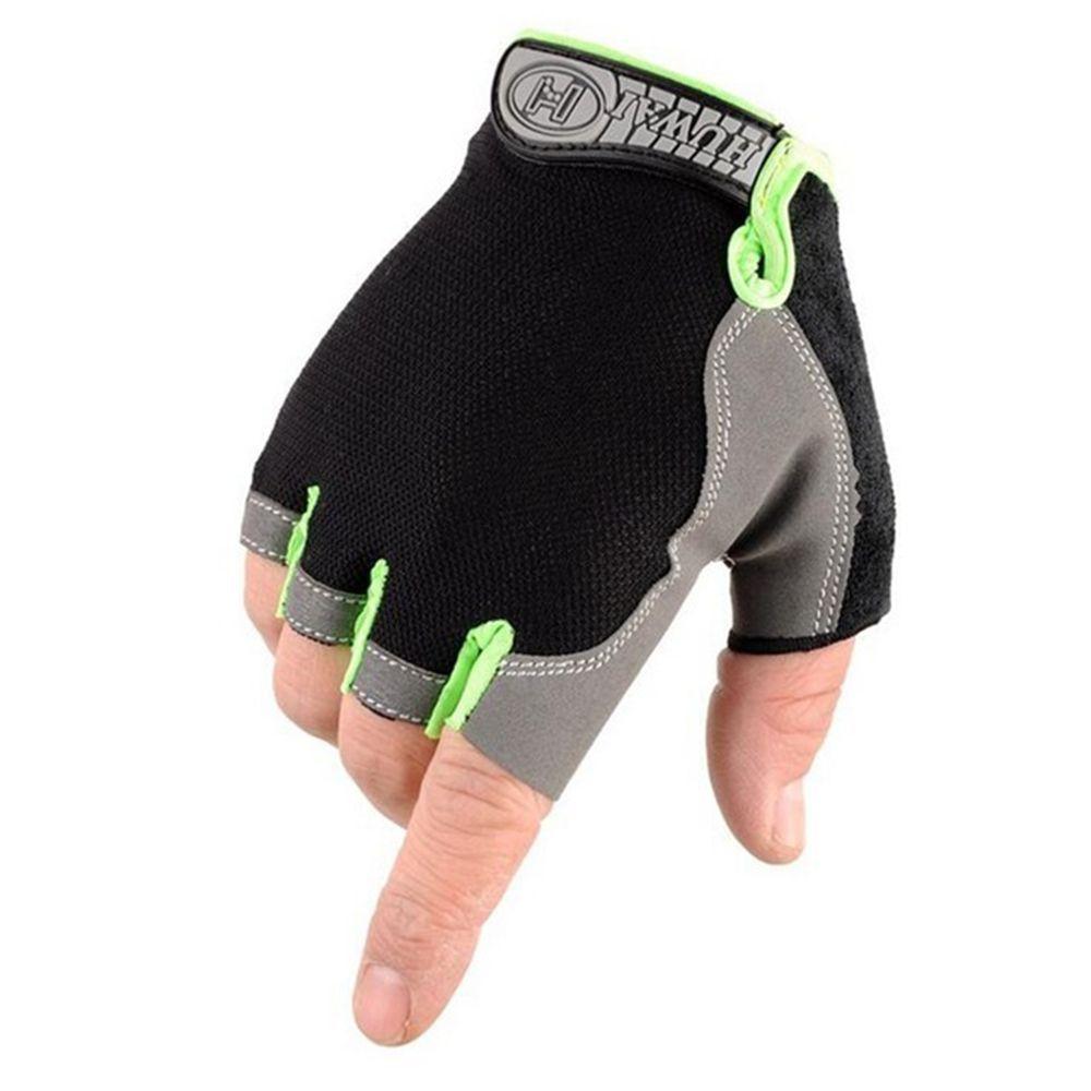 Нескользящее Велосипедное Оборудование Перчатки без пальцев Перчатки для тренажерного зала Велосипедные перчатки Напульсник Спортивные варежки
