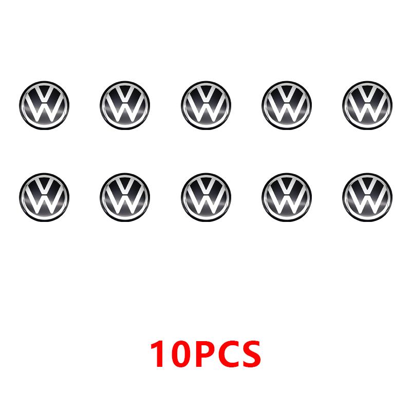 abcd1 11mm 14mm Aluminium Car Remote Control Key Badge Emblem Stickers For VW Polo GTI Golf 5 7 Jetta Mk6 Passat B5 B6 Scirocco New