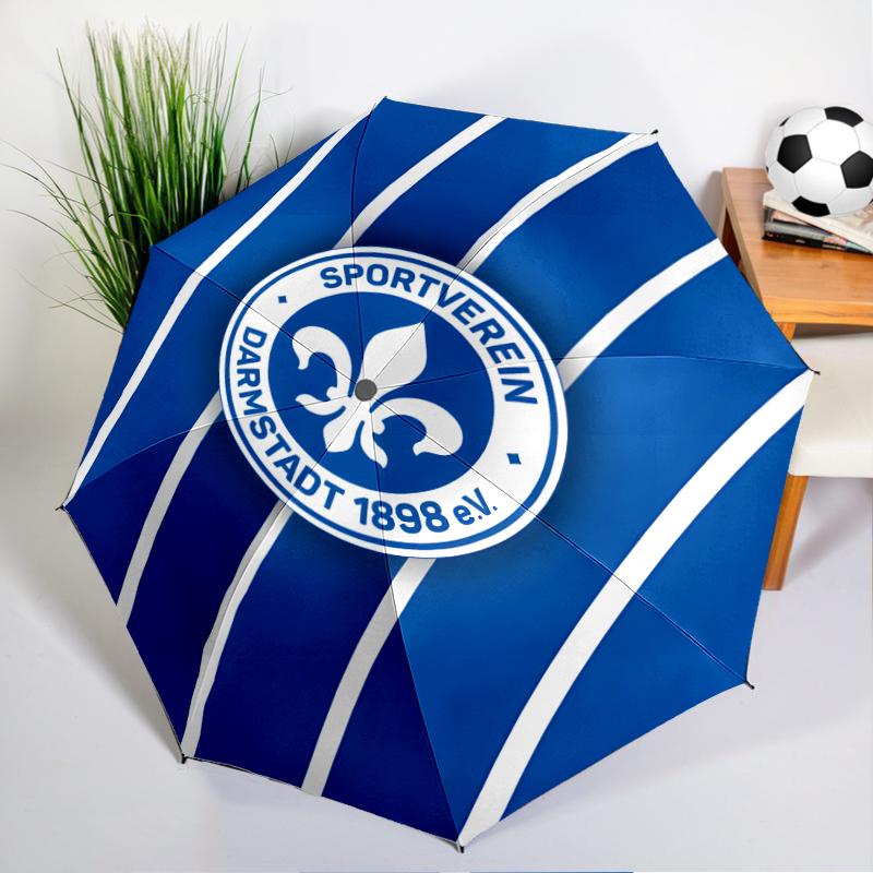 Sport Club Darm-stadt Automatic Folding Umbrella - 8-Rib Travel Umbrella with Auto Open/Close & Portable, Gift for Christmas, Birthdays
