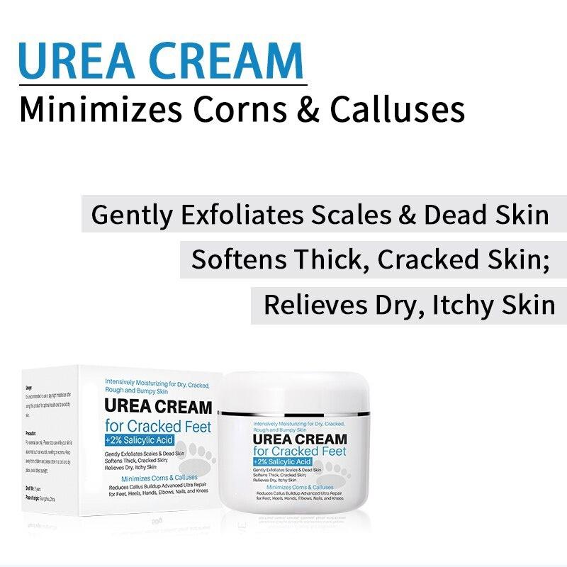 Крем с мочевиной для расщелины ног Крем с мочевиной для потрескавшихся ног сохраняет кожу увлажненной, предотвращает повреждение кожи