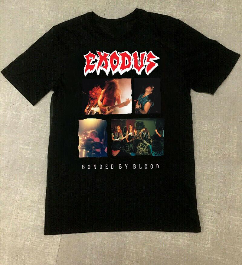 Футболка унисекс Exodus Band Bonded By Blood Полный размер от S до 5XL TU076 Футболка унисекс