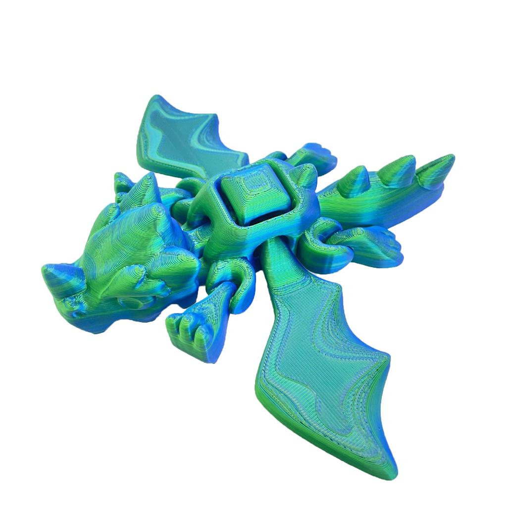 3D-печатный дракон 3D-печатный шарнирный дракон Игрушка-кристаллический дракон Игрушки для взрослых и детей Таинственный дракон