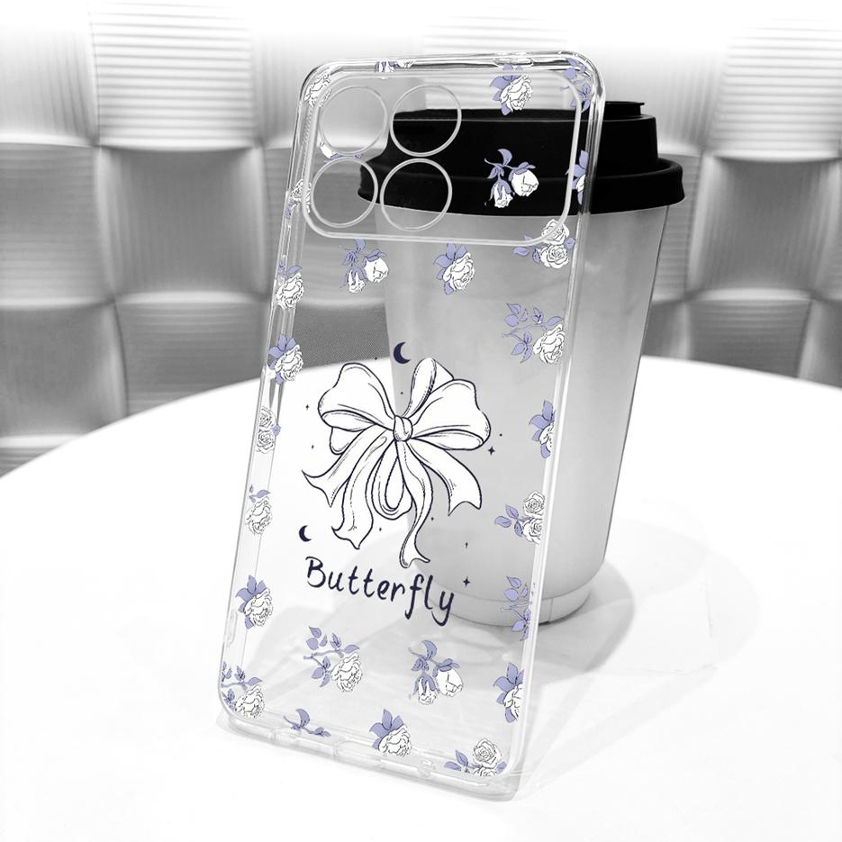 For Xiaomi Poco F8 Pro Ultra Case Stylish Butterfly Painted Cover Soft Silicone Case For Xiaomi Poco F8 Ultra PocoF8 Pro 5G Bags