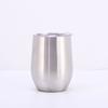 350ml Insulated Eggshell Shaped Water Cup Stainless Steel Wine Glass Double-layer Vacuum Travel U-shaped Red Wine Coffee Mugs