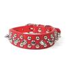 2023 Colorful Anti-bite with Rivet PU Leather Durable Dog Collar Cat Choker Pet Necklace Dog Chains
