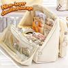 Large Capacity Transparent Pencil Case DIY Zipper Pen Bag 9 Layer Multi function Students Stationery Storage Bag School Supplies