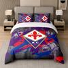 3Pcs Bedding SetFiorentina FC Soft Bed Sheet and Two Pillowcases Home Bedroom Decor