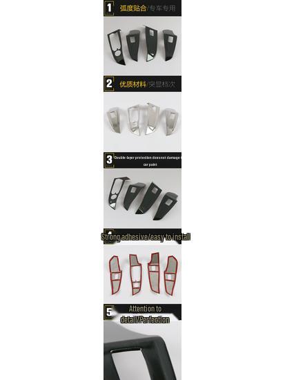 Compatible with 20 Models: Series 3 Glass Lift Decorative Panel & Window Lift Armrest Switch Trim