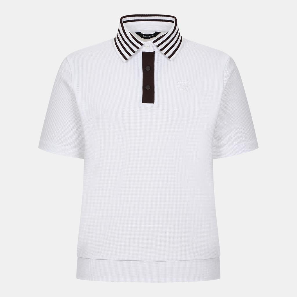 TAYLORMADE APPAREL 26Ss Women'S Knit Collared Short Sleeve T-Shirt T8031T66442-100